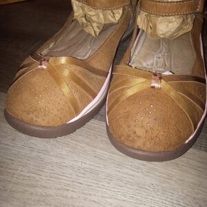 Brown and Gold Women's Shoes